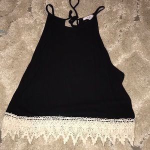 Tobi lace crop top